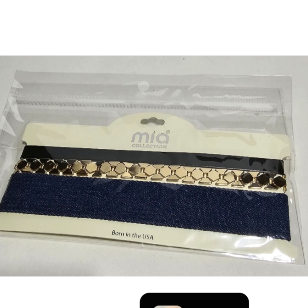 Mia Collection Silver-tone Choker, NIP - Picture 2 of 3